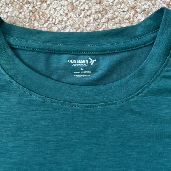 Old Navy Active Deep Teal Men's Short Sleeve Tee - Size Large - Picture 2 of 7